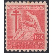 Cuba Beneficencia 10 1950 Consejo nacional de tuberculosis para la infancia MNH