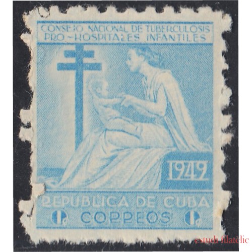 Cuba Beneficencia 9 1949 Consejo nacional de tuberculosis para la infancia MNH