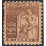 Cuba Beneficencia 8 1943 Consejo nacional de tuberculosis para la infancia MNH