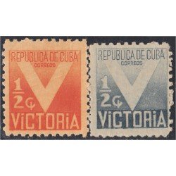 Cuba Beneficencia 6/7 1942/44 Victoria en beneficio a la Cruz Roja MNH Cuba Beneficencia 6/7 1942/44 Victoria en beneficio a la Cruz Roja MNH