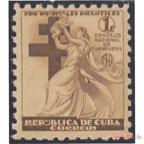 Cuba Beneficencia 4 1941 Consejo nacional de tuberculosis para la infancia MNH