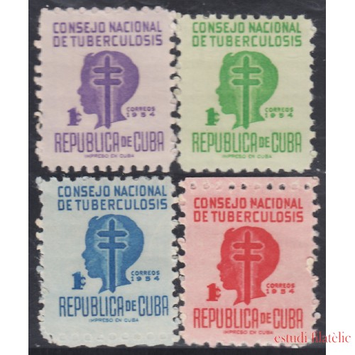 Cuba Beneficencia 20/23 1954 Consejo nacional de tuberculosis para la infancia MH