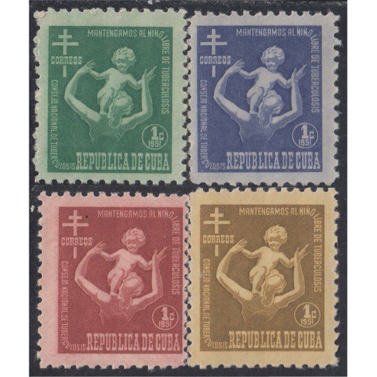 Cuba Beneficencia 11/14 1951 Consejo nacional de tuberculosis para la infancia MH Cuba Beneficencia 11/14 1951 Consejo nacional de tuberculosis para la infancia MH
