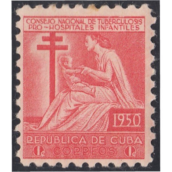 Cuba Beneficencia 10 1950 Consejo nacional de tuberculosis para la infancia MH Cuba Beneficencia 10 1950 Consejo nacional de tuberculosis para la infancia MH