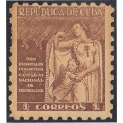 Cuba Beneficencia 8 1943 Consejo nacional de tuberculosis para la infancia Sin goma Cuba Beneficencia 8 1943 Consejo nacional de tuberculosis para la infancia Sin goma
