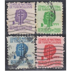 Cuba Beneficencia 20/23 1954 Consejo nacional de tuberculosis para la infancia usados Cuba Beneficencia 20/23 1954 Consejo nacional de tuberculosis para la infancia usados
