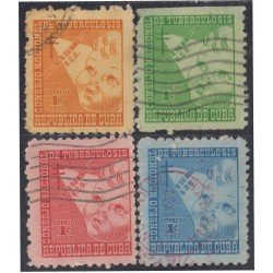 Cuba Beneficencia 15/18 1952 Consejo nacional de tuberculosis para la infancia usados Cuba Beneficencia 15/18 1952 Consejo nacional de tuberculosis para la infancia usados