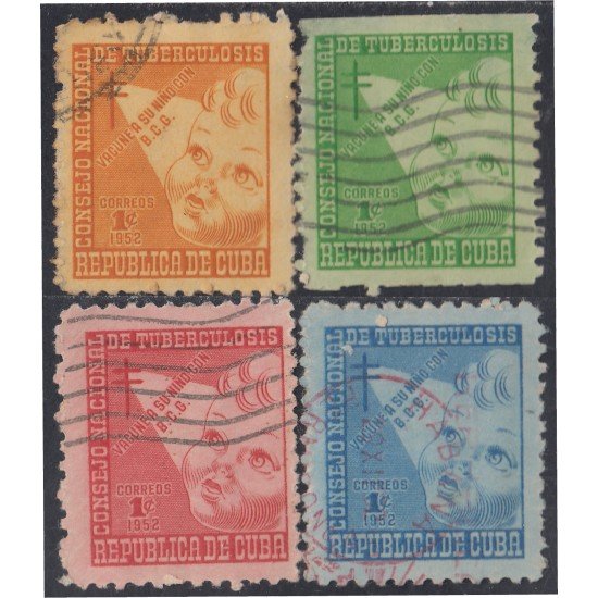 Cuba Beneficencia 15/18 1952 Consejo nacional de tuberculosis para la infancia usados Cuba Beneficencia 15/18 1952 Consejo nacional de tuberculosis para la infancia usados