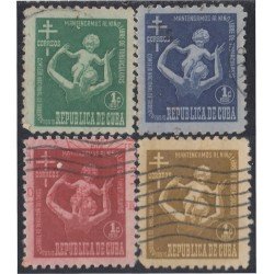 Cuba Beneficencia 11/14 1951 Consejo nacional de tuberculosis para la infancia usados Cuba Beneficencia 11/14 1951 Consejo nacional de tuberculosis para la infancia usados