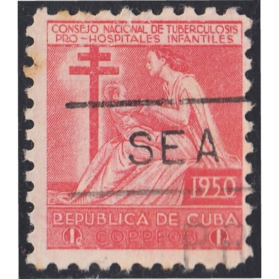 Cuba Beneficencia 10 1950 Consejo nacional de tuberculosis para la infancia usados