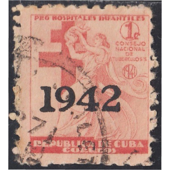Cuba Beneficencia 5 1942 Consejo nacional de tuberculosis para la infancia usados Cuba Beneficencia 5 1942 Consejo nacional de tuberculosis para la infancia usados