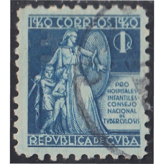 Cuba Beneficencia 3 1940 Consejo nacional de tuberculosis para la infancia usados Cuba Beneficencia 3 1940 Consejo nacional de tuberculosis para la infancia usados