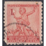 Cuba Beneficencia 2 1939 Consejo nacional de tuberculosis para la infancia usados