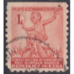 Cuba Beneficencia 2 1939 Consejo nacional de tuberculosis para la infancia usados Cuba Beneficencia 2 1939 Consejo nacional de tuberculosis para la infancia usados