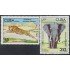Cuba A- 304/05 1978 Fauna africana Guepardo Elefante MNH