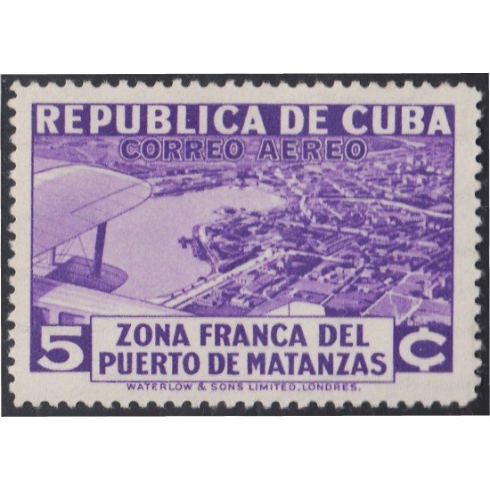 Cuba A- 17A 1936 Zona franca del puerto de Matanzas MNH Cuba A- 17A 1936 Zona franca del puerto de Matanzas MNH
