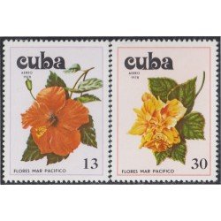Cuba A- 308/09 1978 Flores Mar Pacífico Flowers MNH Cuba A- 308/09 1978 Flores Mar Pacífico Flowers MNH