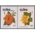 Cuba A- 308/09 1978 Flores Mar Pacífico Flowers MNH