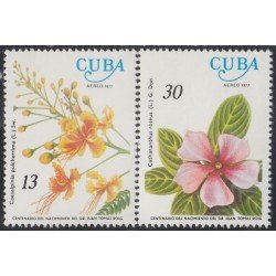 Cuba A- 256/57 1977 Flores Flowers Juan Tomás Roig MNH Cuba A- 256/57 1977 Flores Flowers Juan Tomás Roig MNH