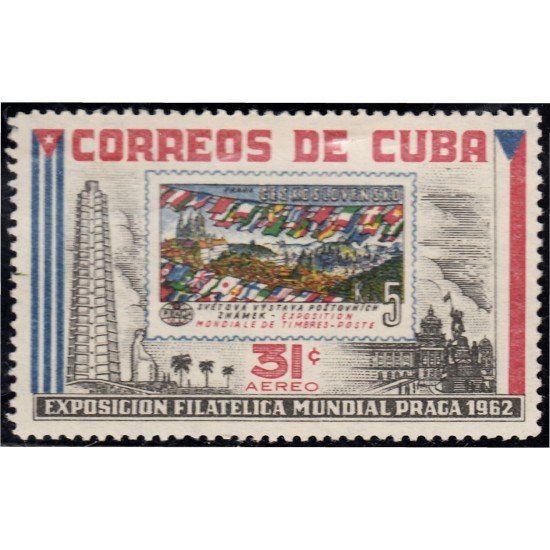 VAR2/S Cuba A- 243 1962 Exposición Filatélica Mundial en Praga 1962 MNH VAR2/S Cuba A- 243 1962 Exposición Filatélica Mundial en Praga 1962 MNH