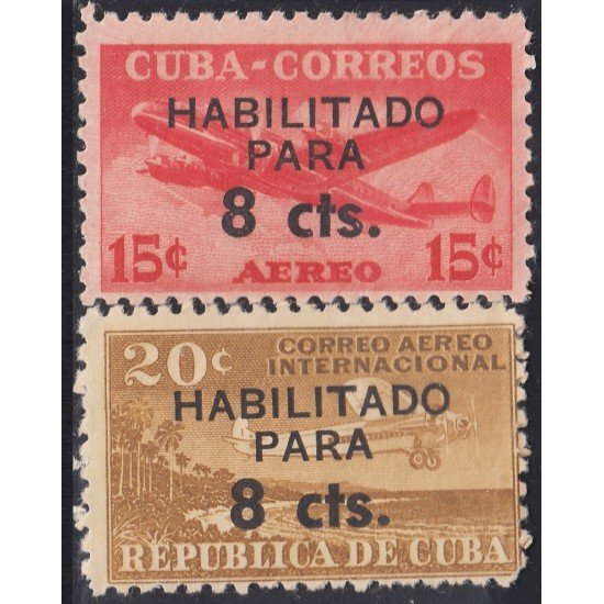 TRA1 Cuba A- 232/33 1961 XV Asamblea de las Naciones Unidas MNH TRA1 Cuba A- 232/33 1961 XV Asamblea de las Naciones Unidas MNH