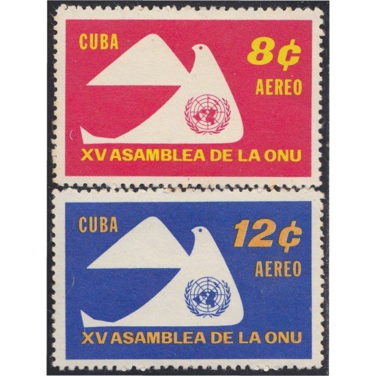 VAR2/S Cuba A- 230/31 1961 XV Asamblea de las Naciones Unidas MNH VAR2/S Cuba A- 230/31 1961 XV Asamblea de las Naciones Unidas MNH