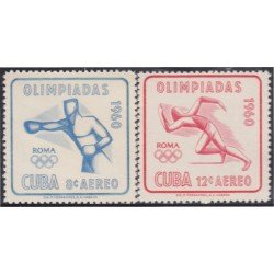 Cuba A- 212/13 1960 JJOO Roma Deportes MNH Cuba A- 212/13 1960 JJOO Roma Deportes MNH