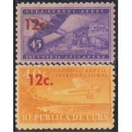 Cuba A- 200/01 1960 Correo Aéreo Internacional Avión Plane MNH