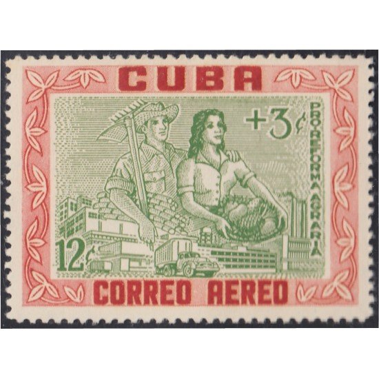 Cuba A- 195 1959 Pro-reforma Agraria MNH Cuba A- 195 1959 Pro-reforma Agraria MNH