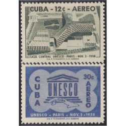 VAR3/S Cuba A- 193/94 1958 Unesco MNH VAR3/S Cuba A- 193/94 1958 Unesco MNH