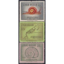 Cuba Aéreo 182/84 1958 Crustáceos Fósiles Centenario nacimiento Carlos de la Torre MNH Cuba Aéreo 182/84 1958 Crustáceos Fósiles Centenario nacimiento Carlos de la Torre MNH
