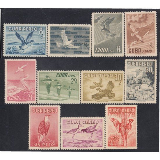Cuba A- 135/45 1956 Fauna Pájaros Birds MNH Cuba A- 135/45 1956 Fauna Pájaros Birds MNH
