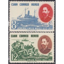 Cuba A- 125/26 1955 General Emilio Nuñez MNH Cuba A- 125/26 1955 General Emilio Nuñez MNH