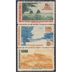 Cuba A- 112/14 1955 Retiro de Comunicaciones Valle de Viñales Playa de Varadero MNH Cuba A- 112/14 1955 Retiro de Comunicaciones Valle de Viñales Playa de Varadero MNH
