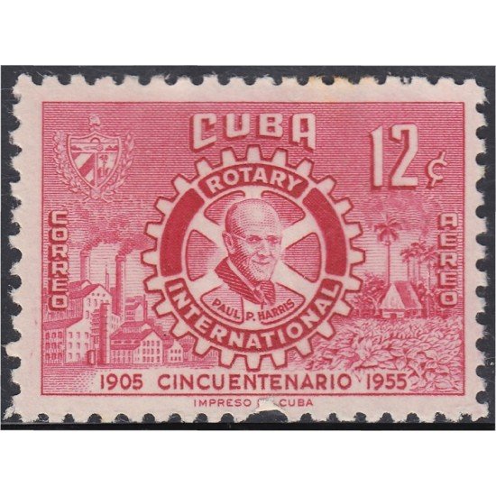 FL3/VAR3/S Cuba A- 107 1955 Rotary International Paul P. Harris MNH FL3/VAR3/S Cuba A- 107 1955 Rotary International Paul P. Harris MNH