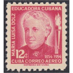 Cuba A- 106 1954 María Luisa Dolz MNH Cuba A- 106 1954 María Luisa Dolz MNH