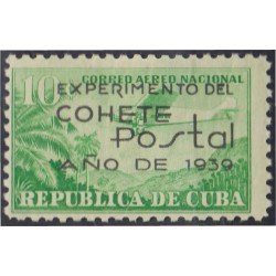 Cuba A- 31 1939 Experimento del cohete postal avión MNH Cuba A- 31 1939 Experimento del cohete postal avión MNH