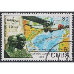 Cuba A- 321 1979 60 Aniversario del vuelo Sevilla-Camaguey Barberan y Collar usados Cuba A- 321 1979 60 Aniversario del vuelo Sevilla-Camaguey Barberan y Collar usados