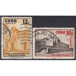 Cuba A- 173/74 1957 Escolapios de Guanabacoa usados Cuba A- 173/74 1957 Escolapios de Guanabacoa usados