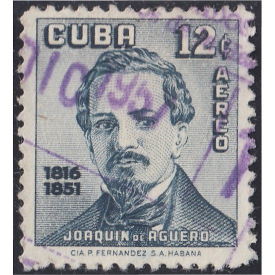 Cuba A- 158 1957 Joaquín de Agüero usados Cuba A- 158 1957 Joaquín de Agüero usados