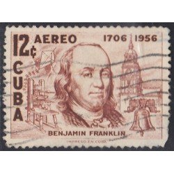 Cuba A- 151 1956 Benjamín Franklin usados Cuba A- 151 1956 Benjamín Franklin usados