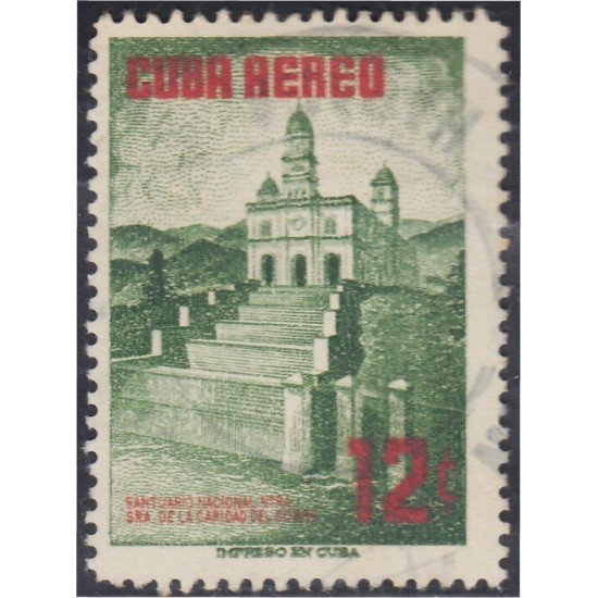 Cuba A- 148 1956 Santuario Nacional Señora de la Caridad del Cobre usados Cuba A- 148 1956 Santuario Nacional Señora de la Caridad del Cobre usados