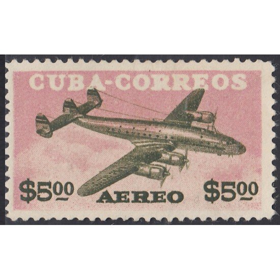 Cuba A- 119 1955 Correo Aéreo Avión Plane Sin goma Cuba A- 119 1955 Correo Aéreo Avión Plane Sin goma