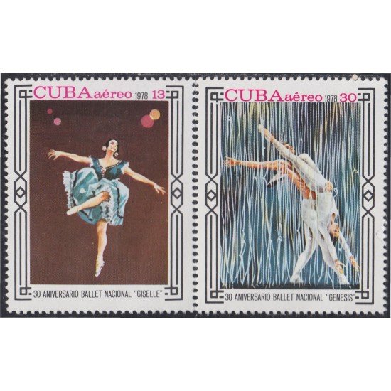 Cuba A- 306/07 1978 30 Aniversario del Ballet Nacional MH Cuba A- 306/07 1978 30 Aniversario del Ballet Nacional MH