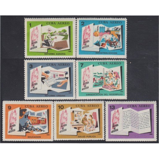 Cuba A- 244/50 1966 13º Aniversario de la conquista de la Revolución MH Cuba A- 244/50 1966 13º Aniversario de la conquista de la Revolución MH