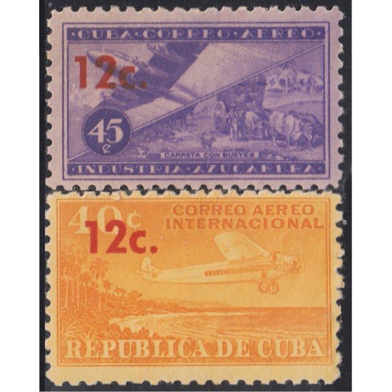 Cuba A- 200/01 1960 Correo Aéreo Internacional Avión Plane MH Cuba A- 200/01 1960 Correo Aéreo Internacional Avión Plane MH