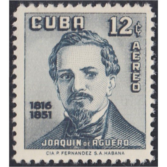 Cuba A- 158 1957 Joaquín de Agüero MH Cuba A- 158 1957 Joaquín de Agüero MH