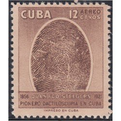 Cuba A- 156 1957 Juan Francisco Steegers pionero en dactiloscopia en Cuba MH Cuba A- 156 1957 Juan Francisco Steegers pionero en dactiloscopia en Cuba MH