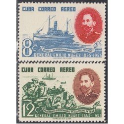 Cuba A- 125/26 1955 General Emilio Nuñez MH Cuba A- 125/26 1955 General Emilio Nuñez MH