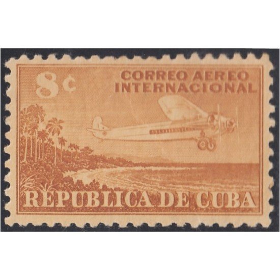 Cuba A- 38 Correo aéreo internacional Avión  MH